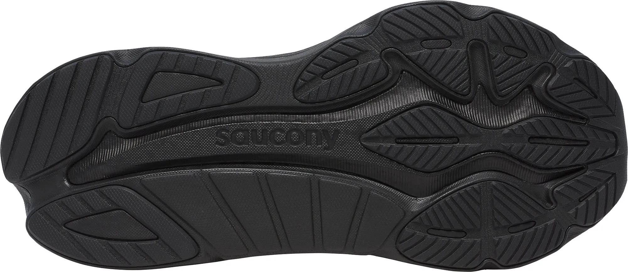 running in single - lane tracks shoes Immense appearance Saucony Hurricane 24 Womens Running Shoes - Black