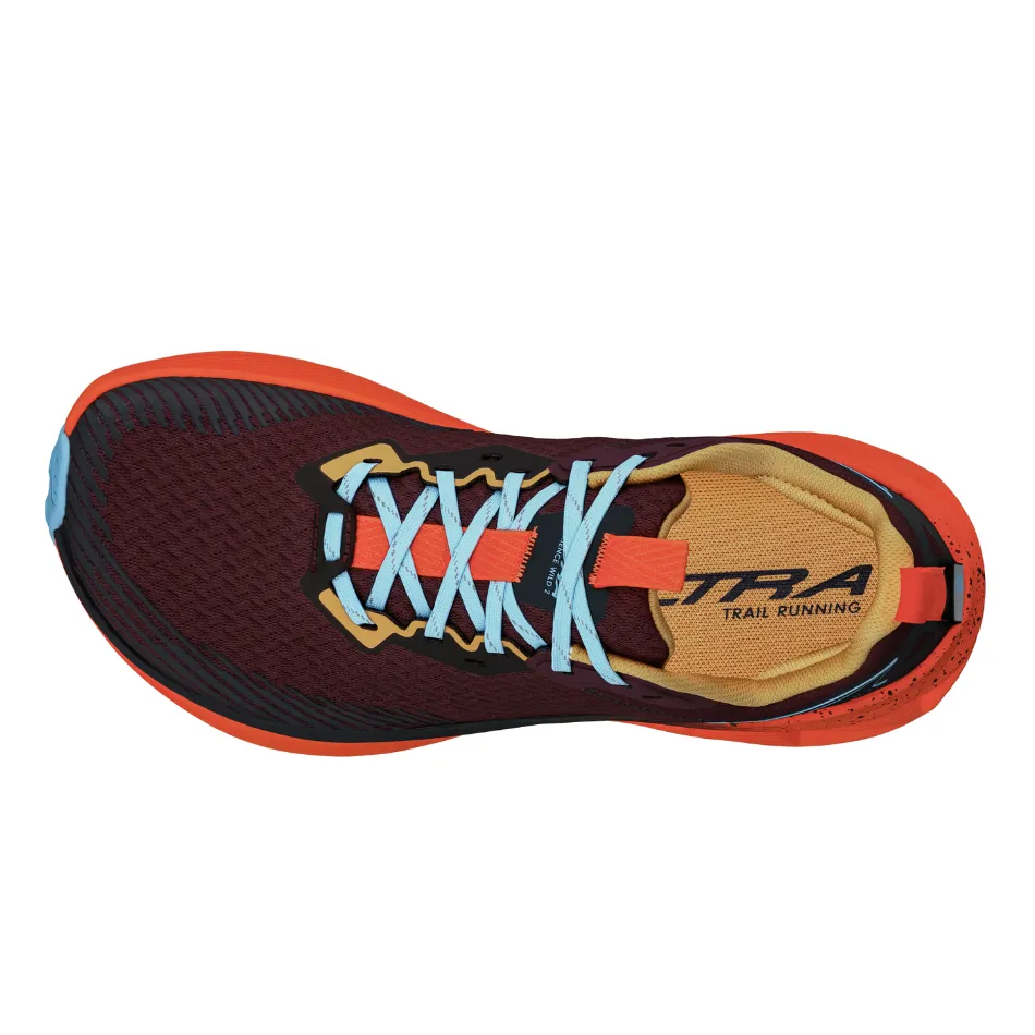 Altra Women's Experience Wild 2 Trail Running Shoes in Maroon AW25 Contoured Heel Cradle