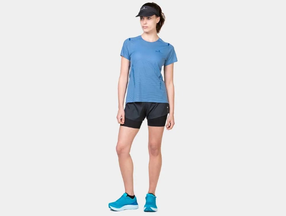 Ronhill Short Sleeve Race T-Shirt (Womens) - Island/Tidal Fit For All Day
