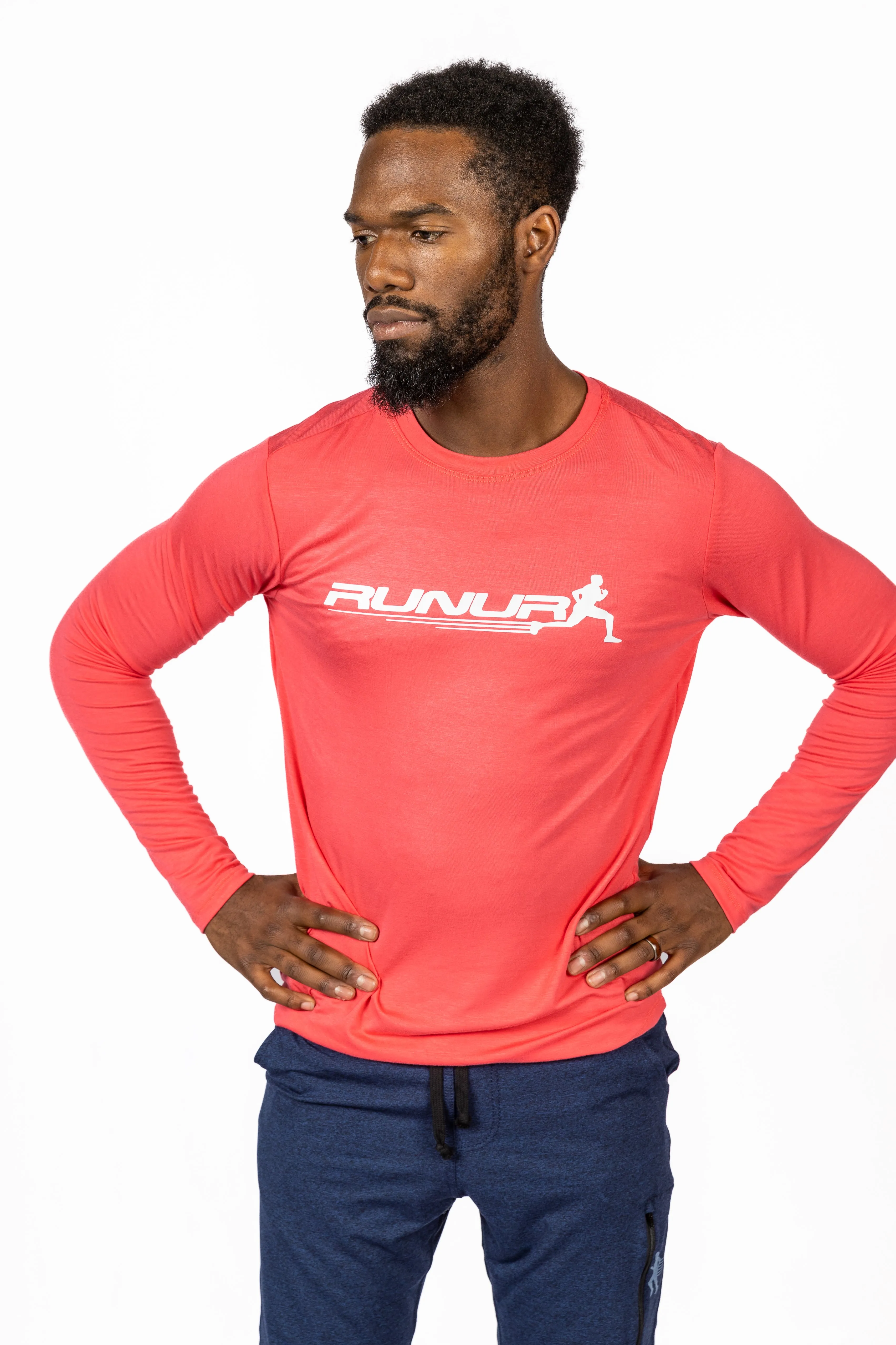 LONG SLEEVE TEE -  CORAL - THE TAPER Affordable accessibility Timeless Piece