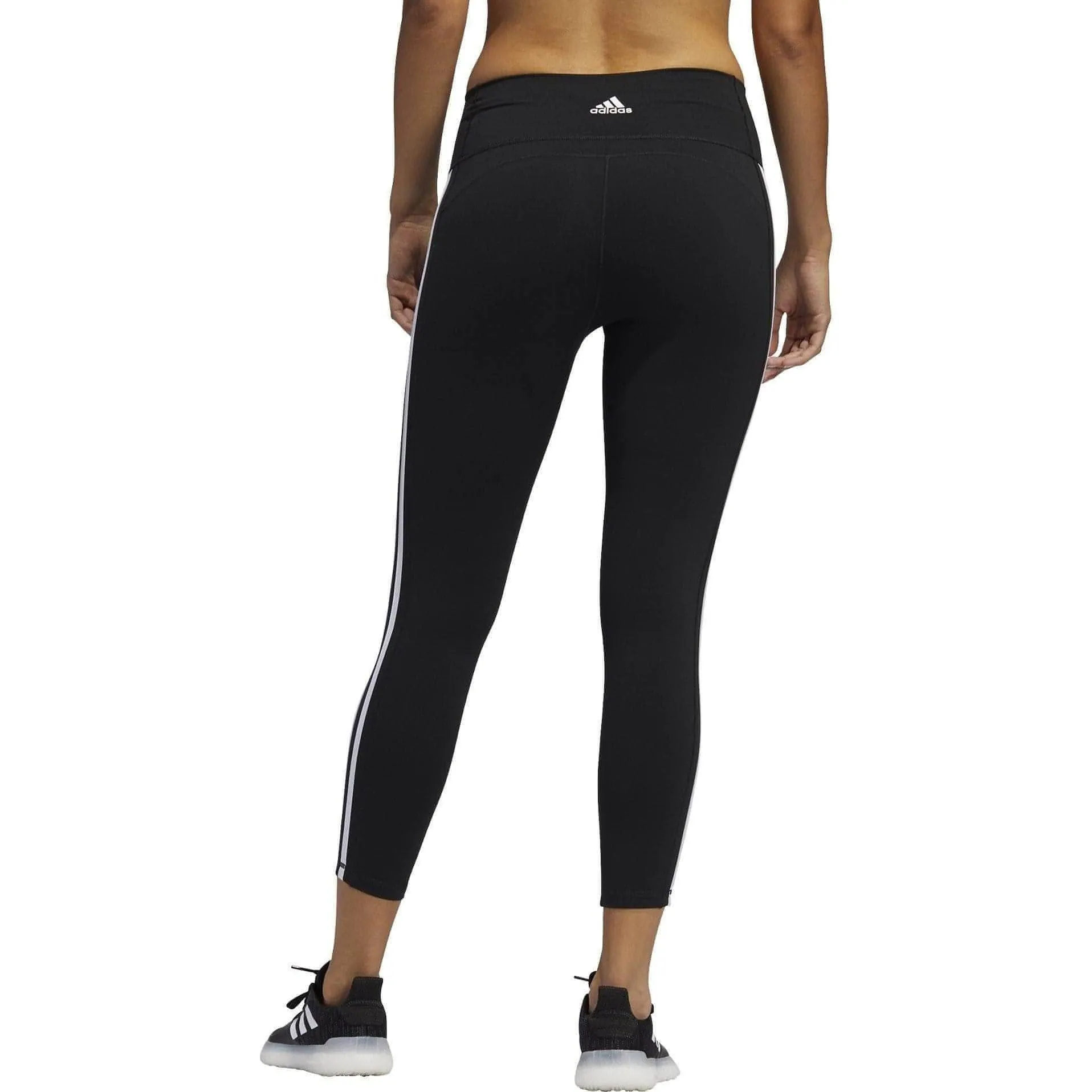 Dance Practice For Adults Anytime Wear adidas Believe This 2.0 3 Stripes High Rise Womens 7/8 Training Tights - Black
