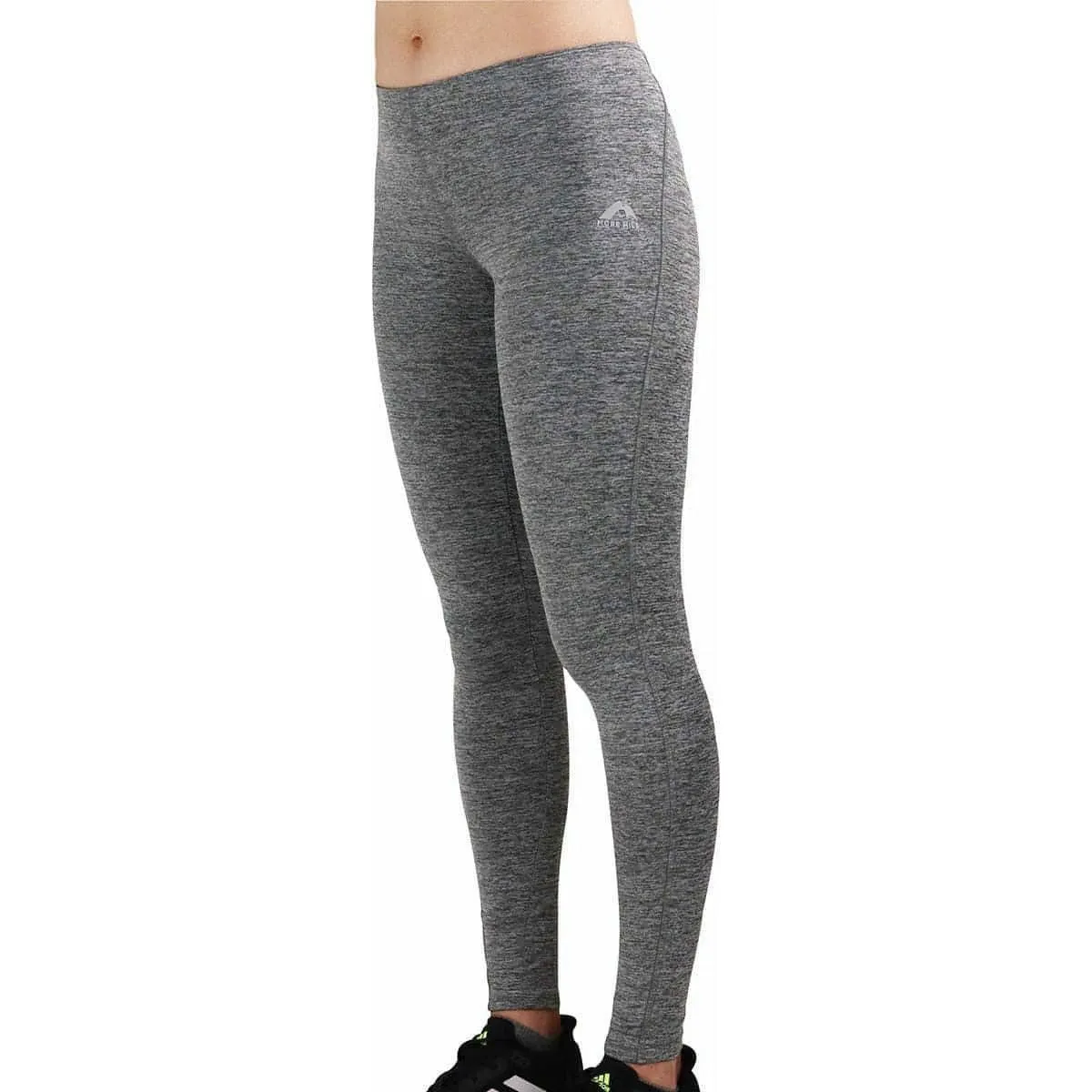 More Mile Train To Run Womens Long Running Tights - Grey All-day Comfort