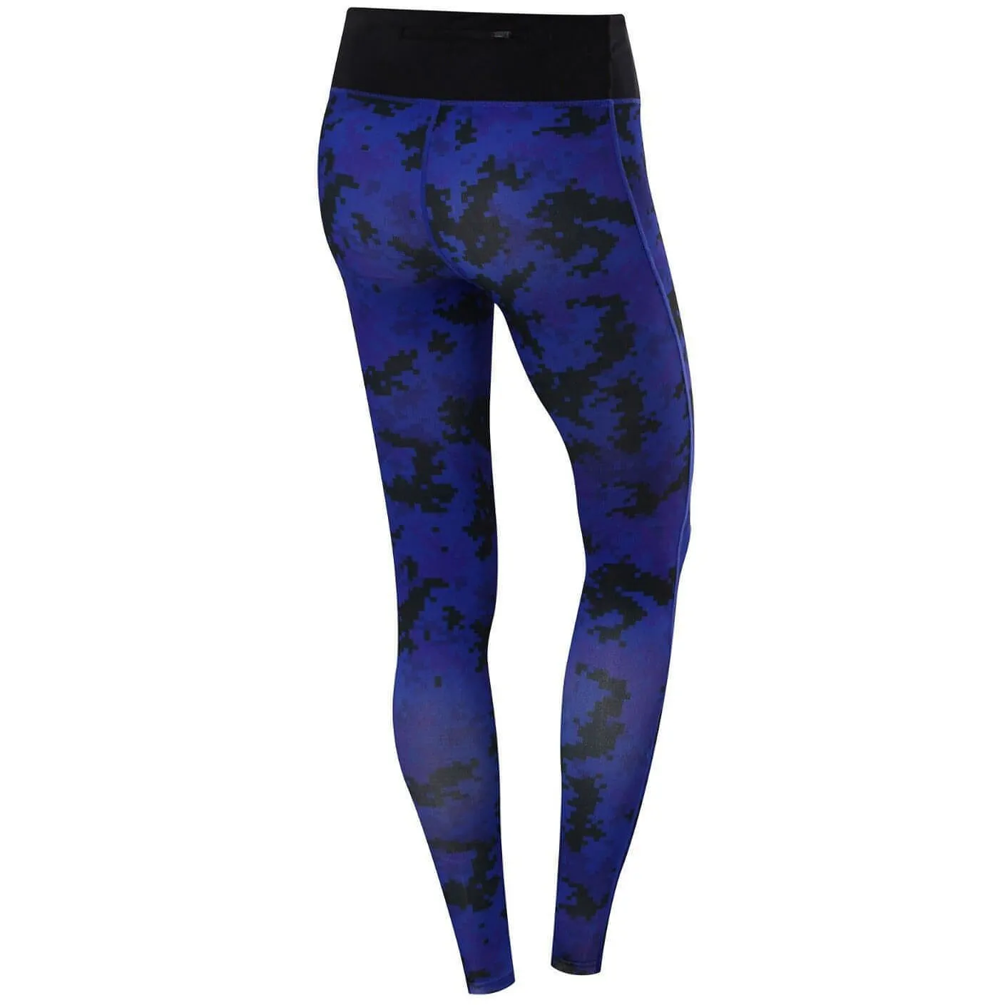 TCA Supreme Graphic Womens Long Running Tights - Blue Classic Fitwear Durable Stitch Home Lounge