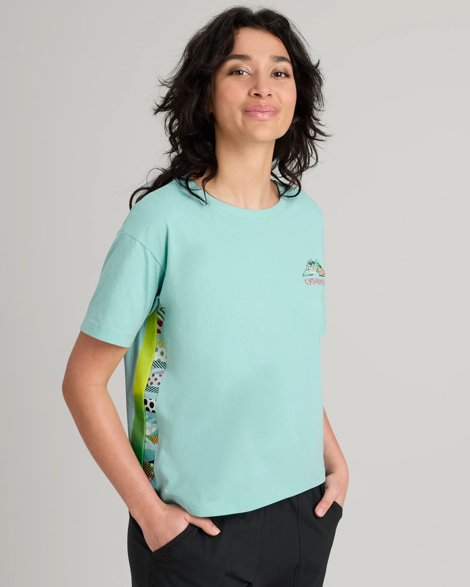 Jason Woodside Prism Women's Organic Cotton T-shirt - Splash Quick Dry Fabric