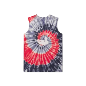Whitling Tie-Dye Tank - Spiral Flexible Ribbing Thermal Balance