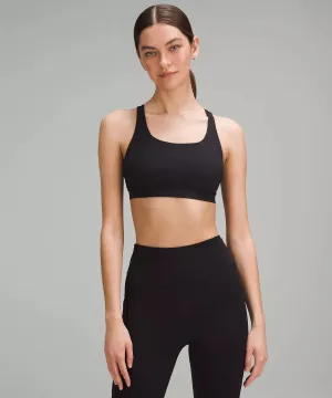 Stretchy Material Strapless Women's Energy Bra Medium Support, B?CD Cups (Black)