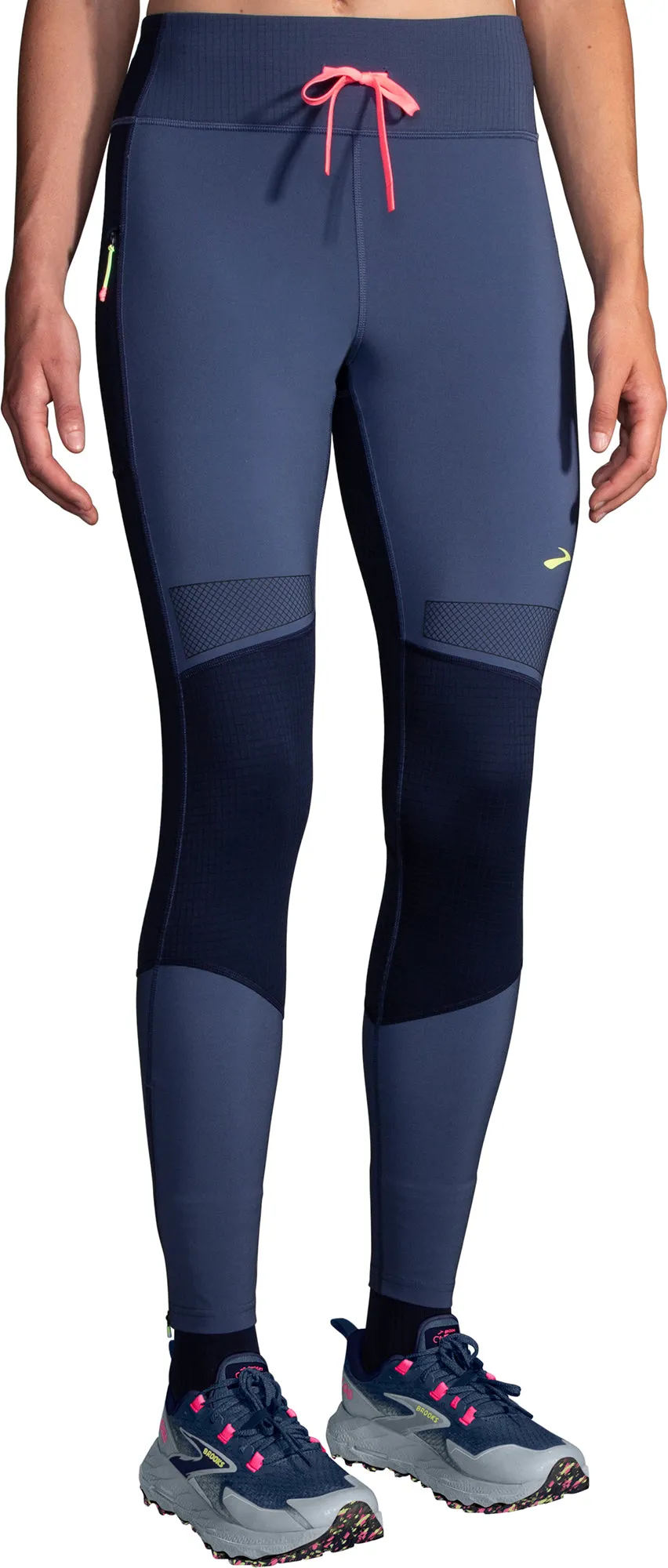 Ultra Performance Brooks High Point Womens Long Running Tights - Blue