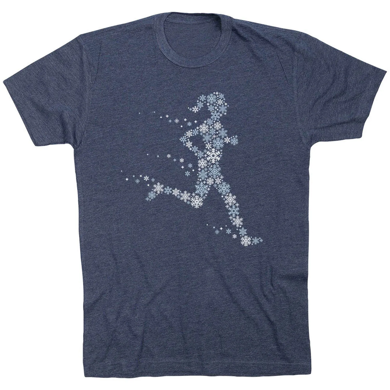 Running Short Sleeve T-Shirt - Winter Runner Girl Sporty Active Wear