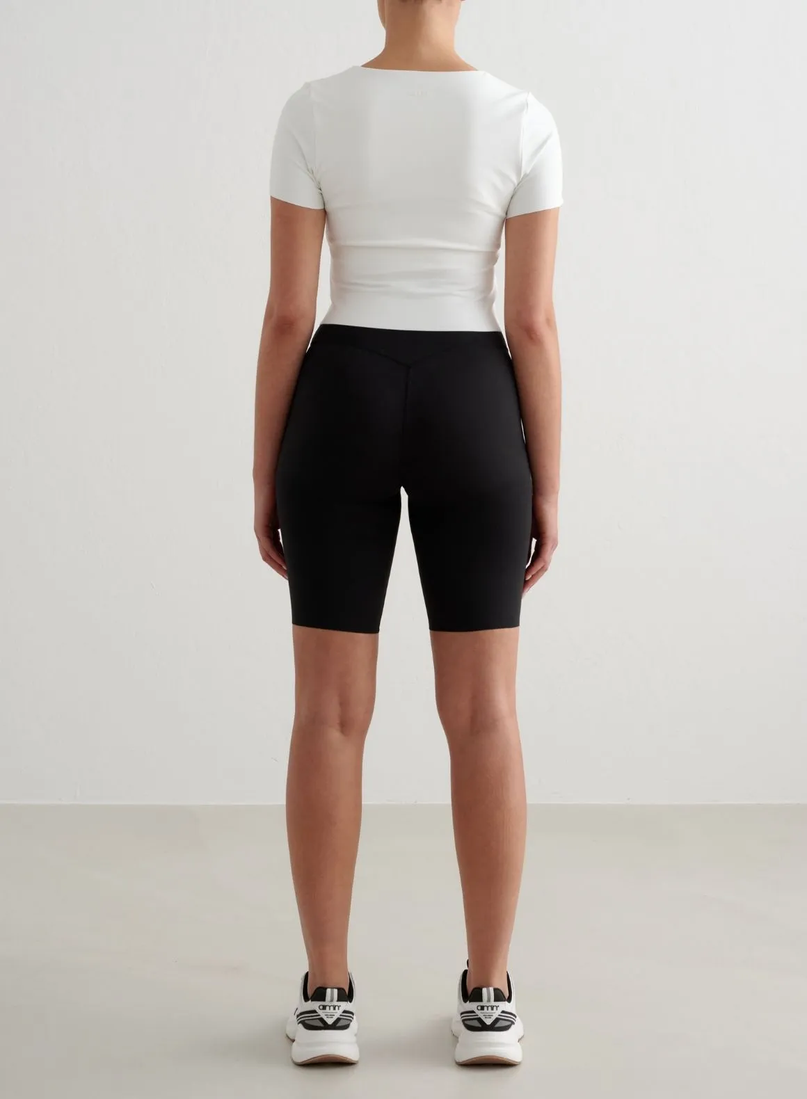 White Sense Short Sleeve Bralette Non Restrictive Cut