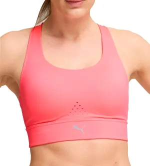 Puma PWRbreathe Womens Running Sports Bra - Pink budget-friendly