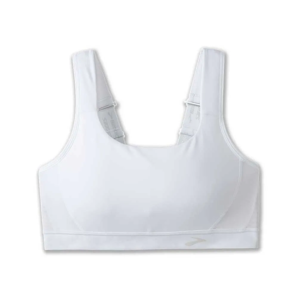 Open-back Microfiber fabric Women's  Convertible Sports Bra 2.0 - White