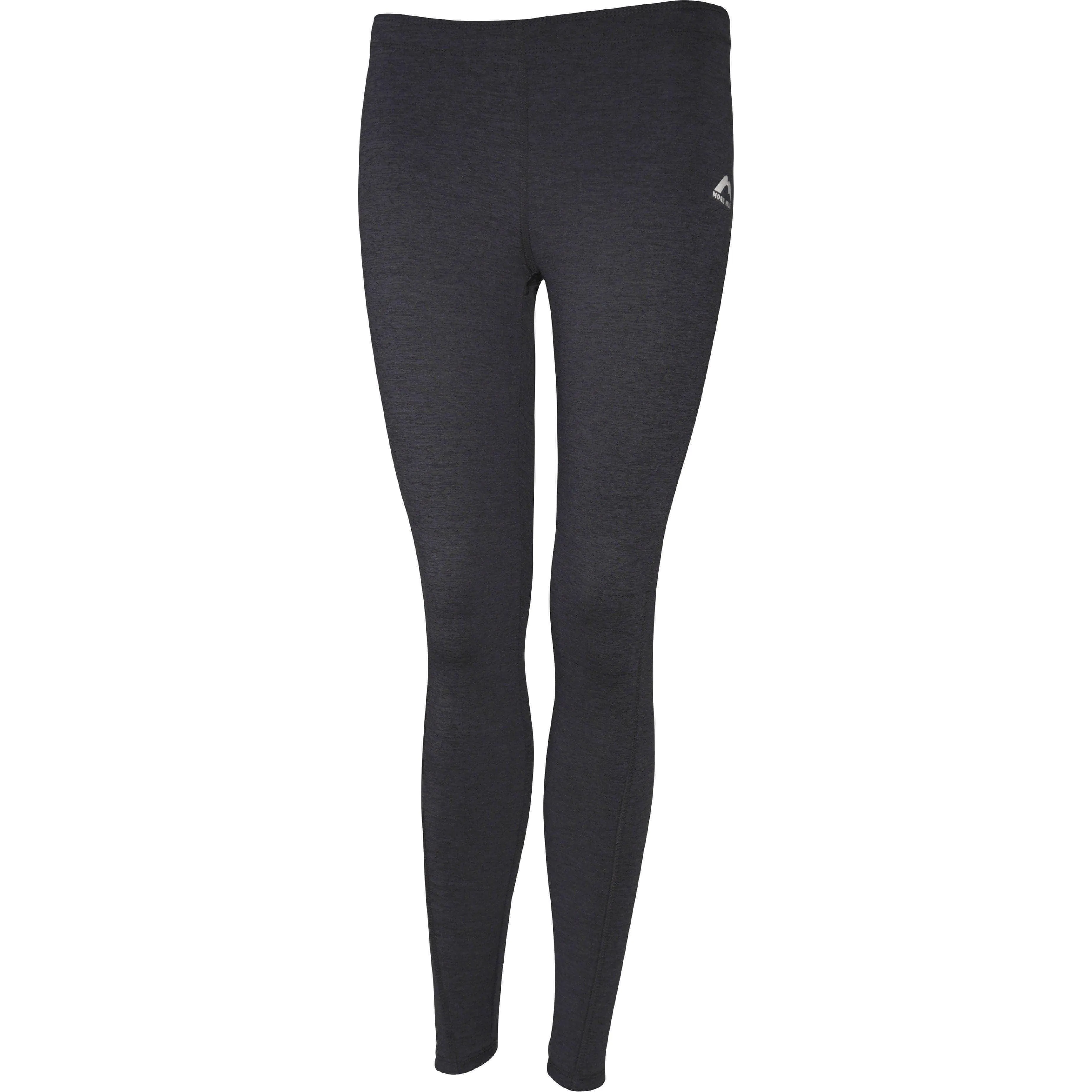 More Mile Train To Run Womens Long Running Tights - Grey School Sports For Teens