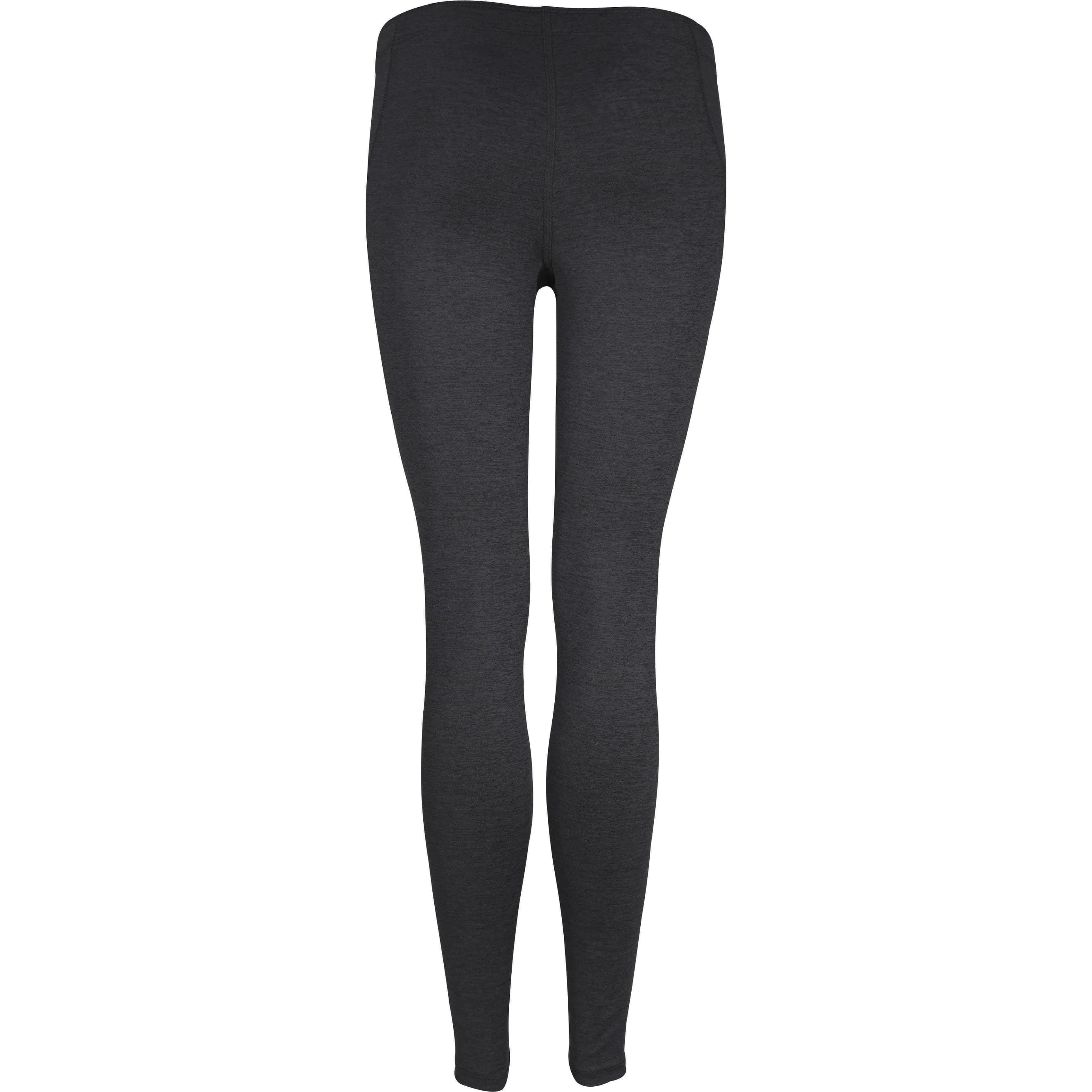 More Mile Train To Run Womens Long Running Tights - Grey Flatlock Seams