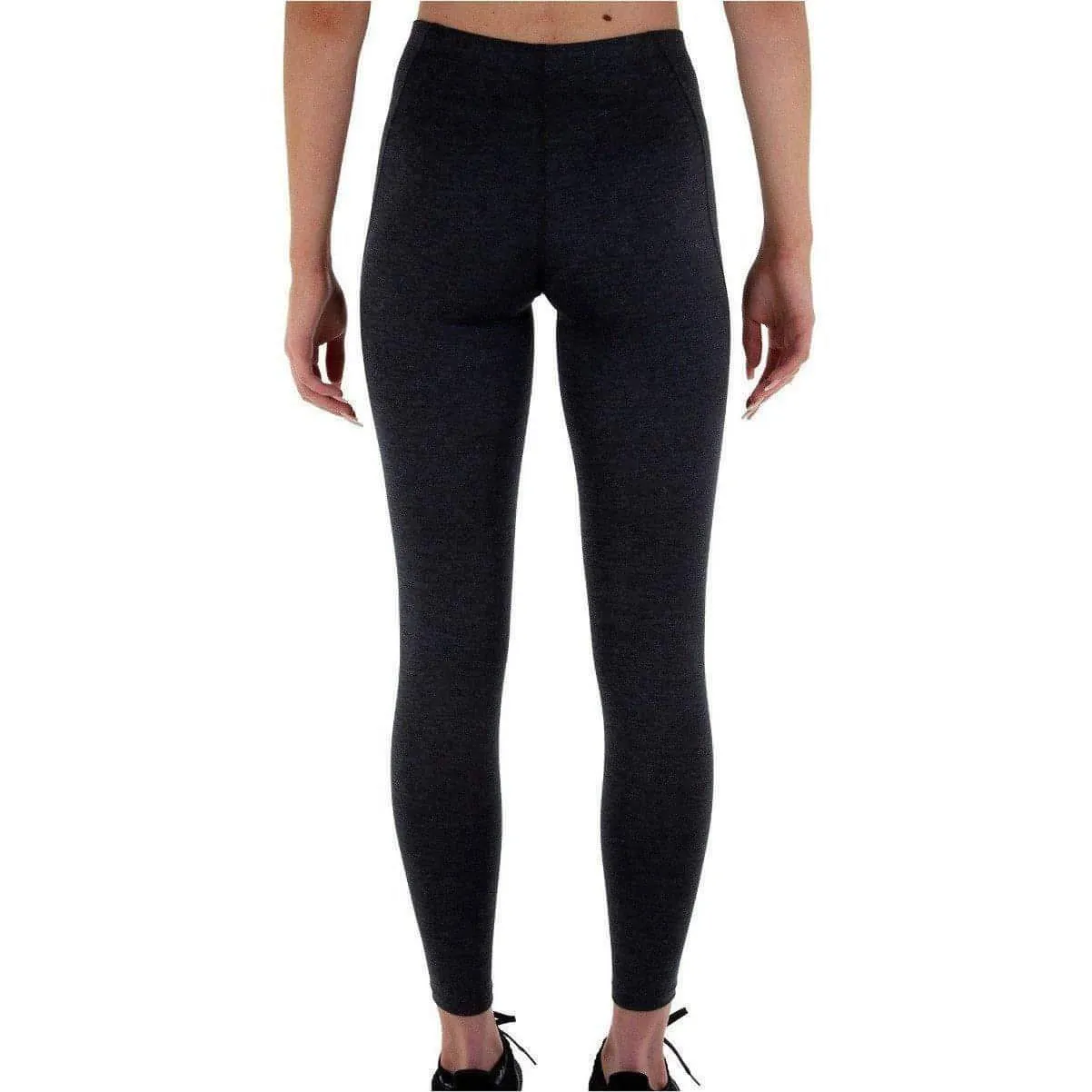 More Mile Train To Run Womens Long Running Tights - Grey Functional Design