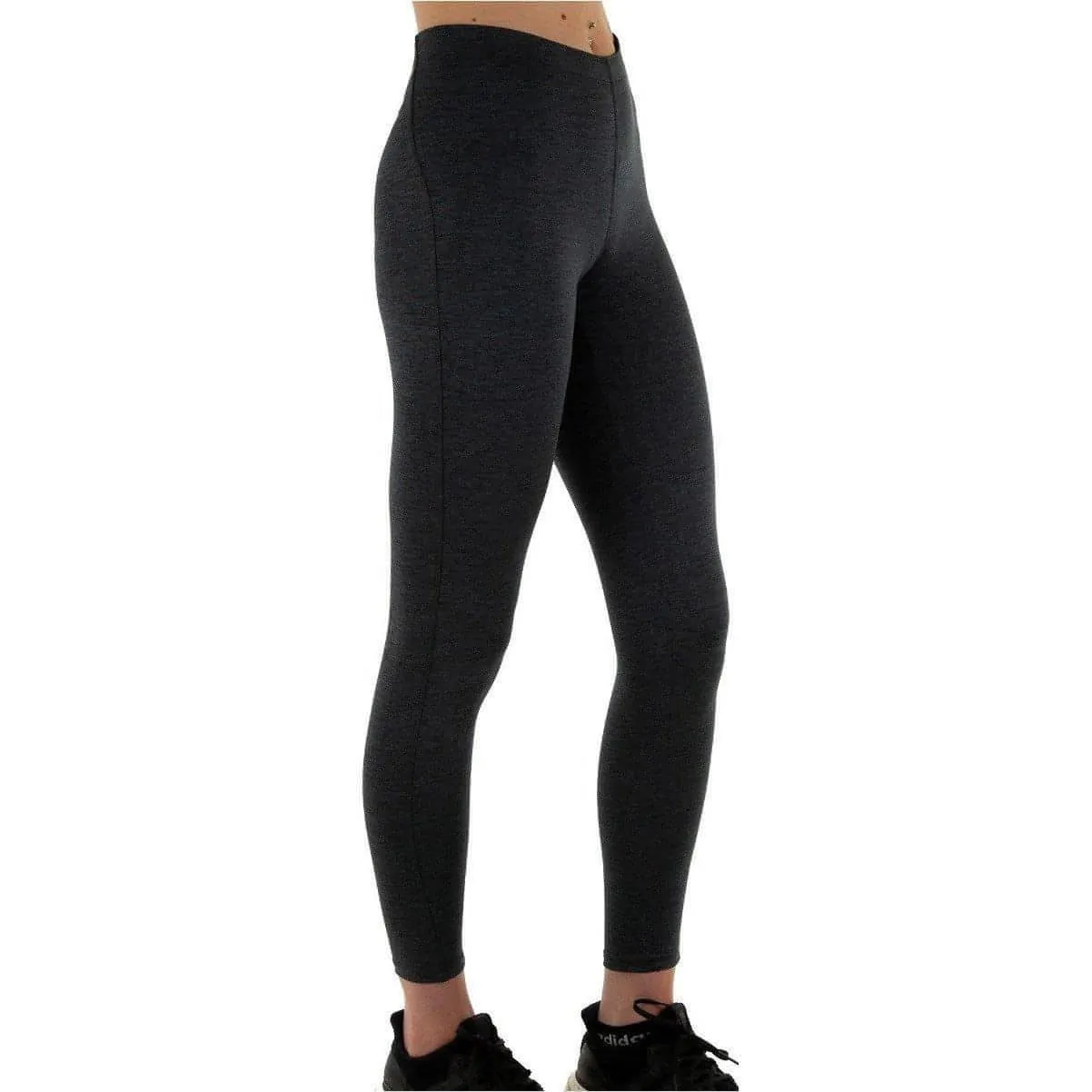 More Mile Train To Run Womens Long Running Tights - Grey Active Comfort Wear