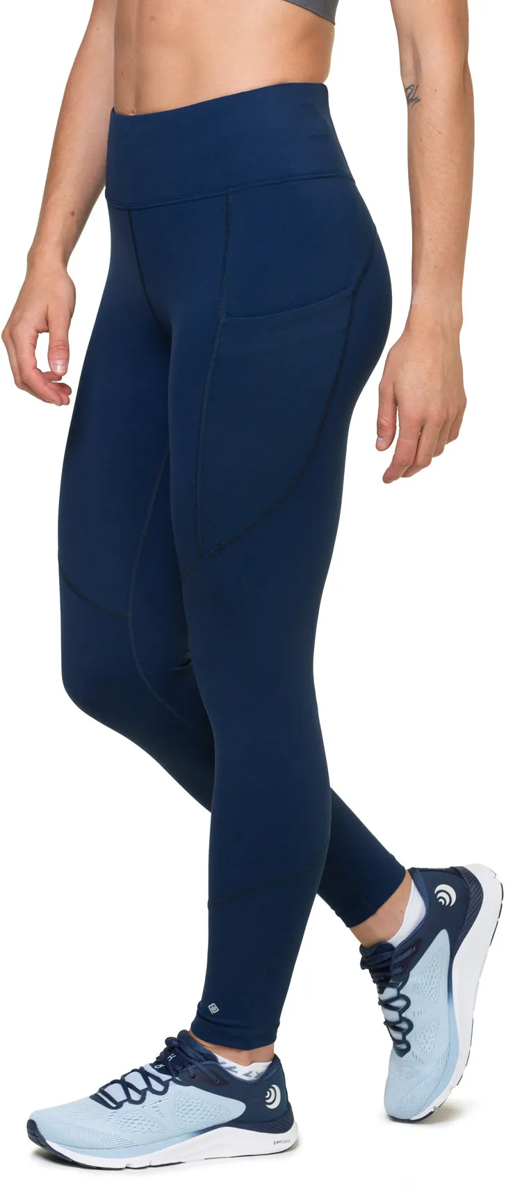Ronhill Tech Womens Long Running Tights - Navy Breathable Fit Design