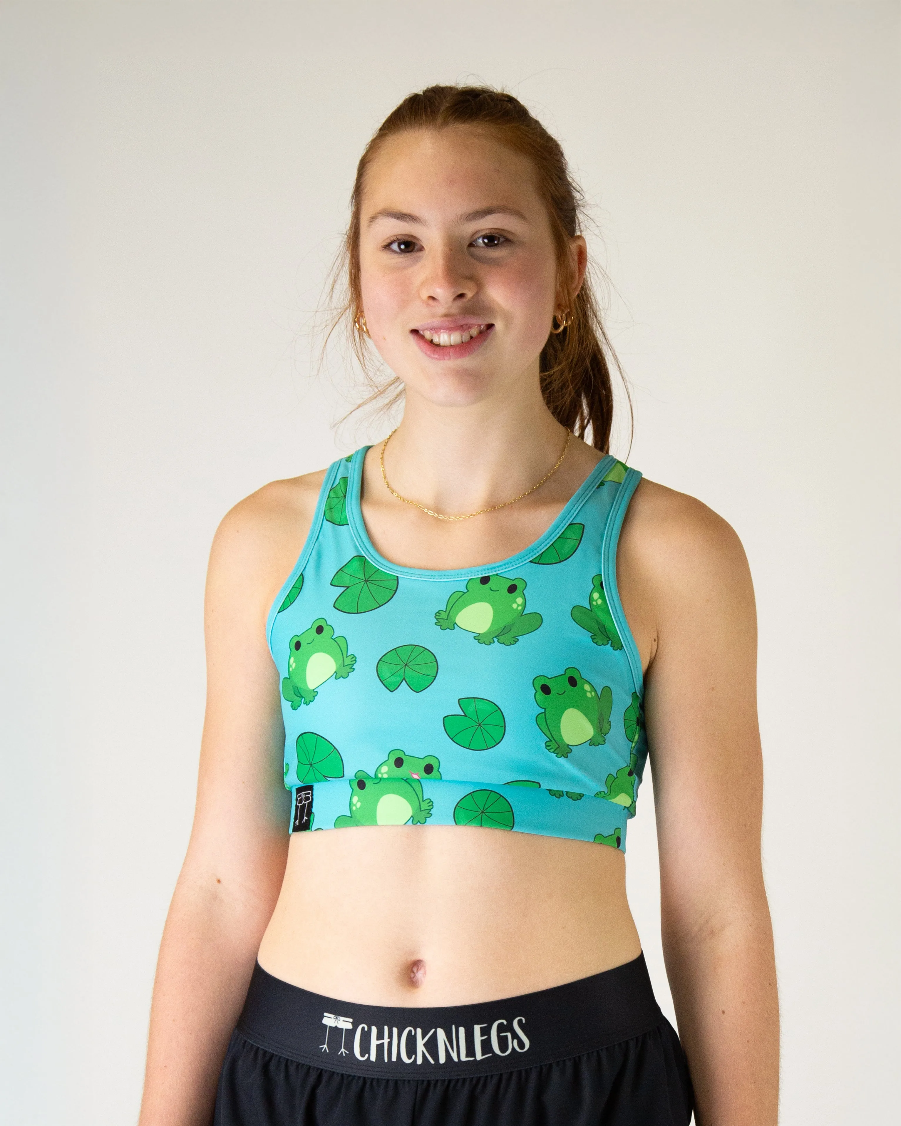 Fartlek Froggies OG Sports Bra Front Zip Closure budget-friendly