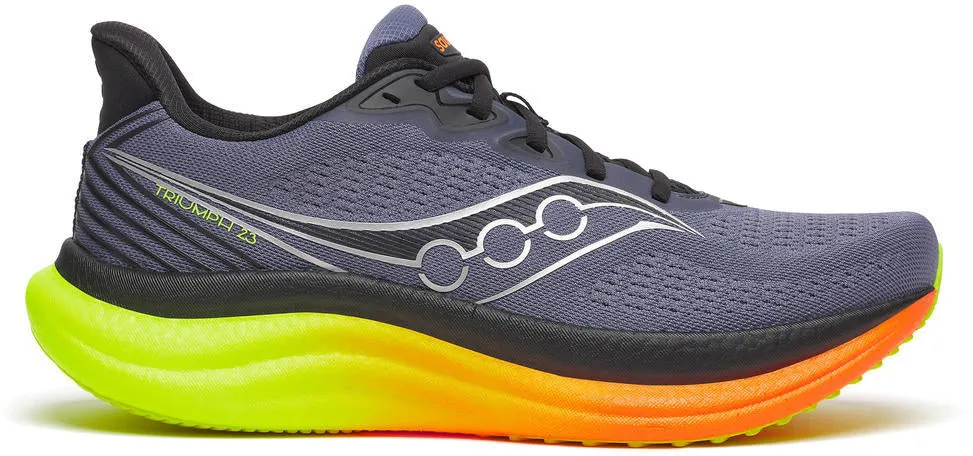 Saucony Triumph 23 Mens Running Shoes - Grey Expandable