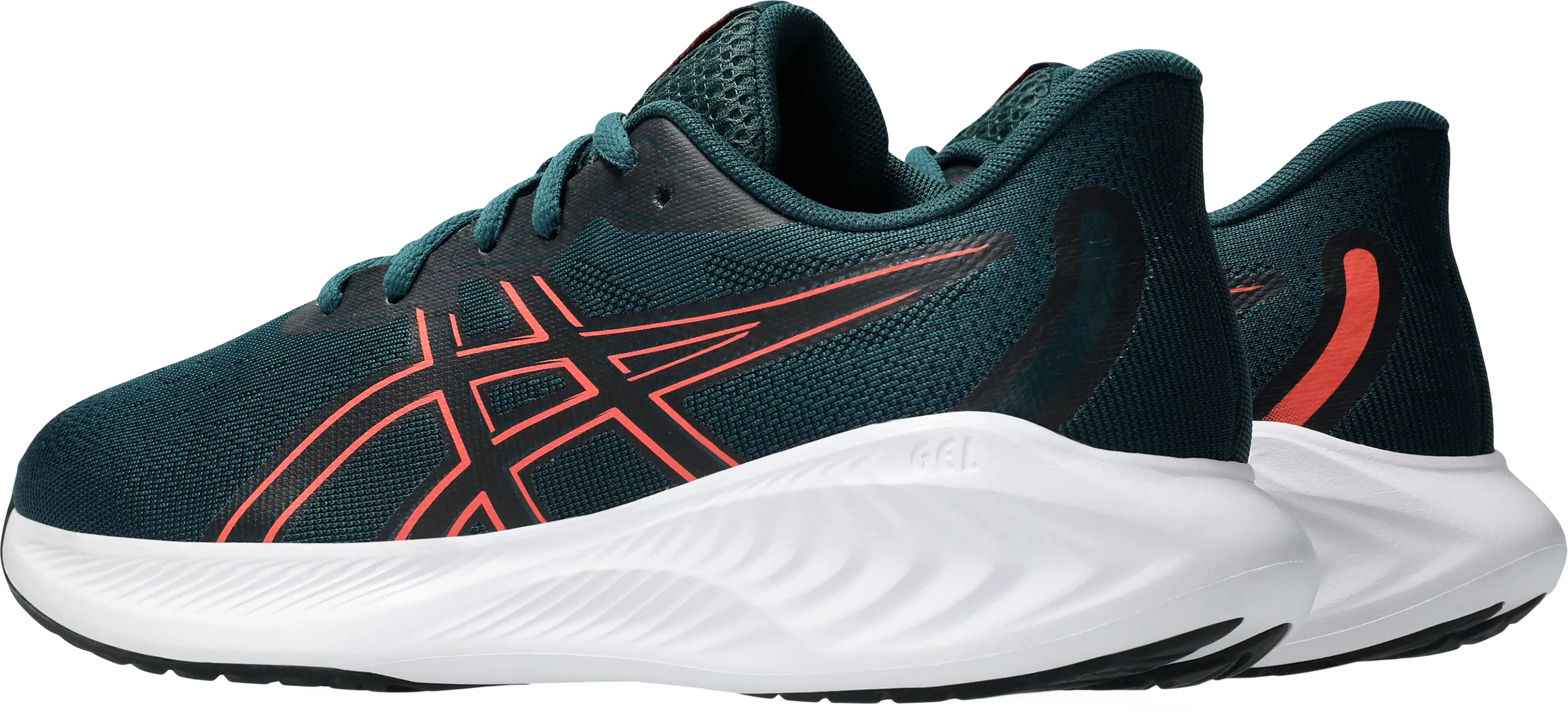 Asics Gel Cumulus 26 GS Junior Running Shoes - Green hill training footwear