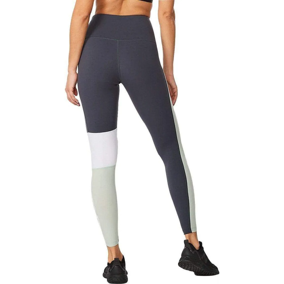 Thermal Comfort Non See Camping Gear 2XU Form Block Hi Rise Compression Womens Long Running Tights - Navy