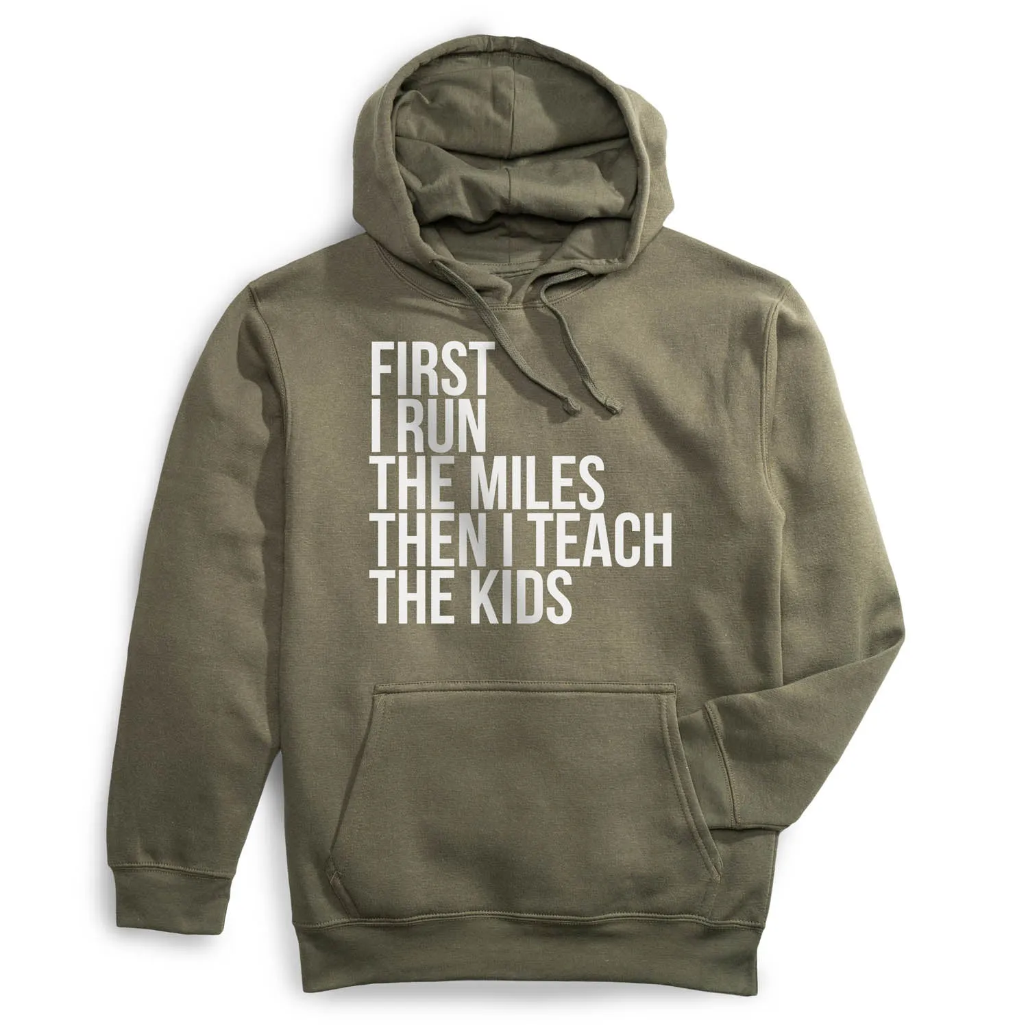 Run Glow Statement Fleece Hoodie -  Then I Teach The Kids