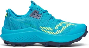 3D Knit Construction Saucony Endorphin Rift Womens Trail Running Shoes - Blue