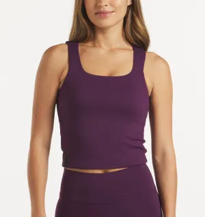 Performa Fitted Tank Ribbed collar