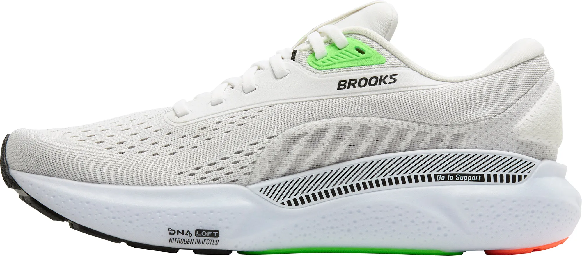 Back Heel morning running shoe moment Brooks Adrenaline GTS 24 Mens Running Shoes - White