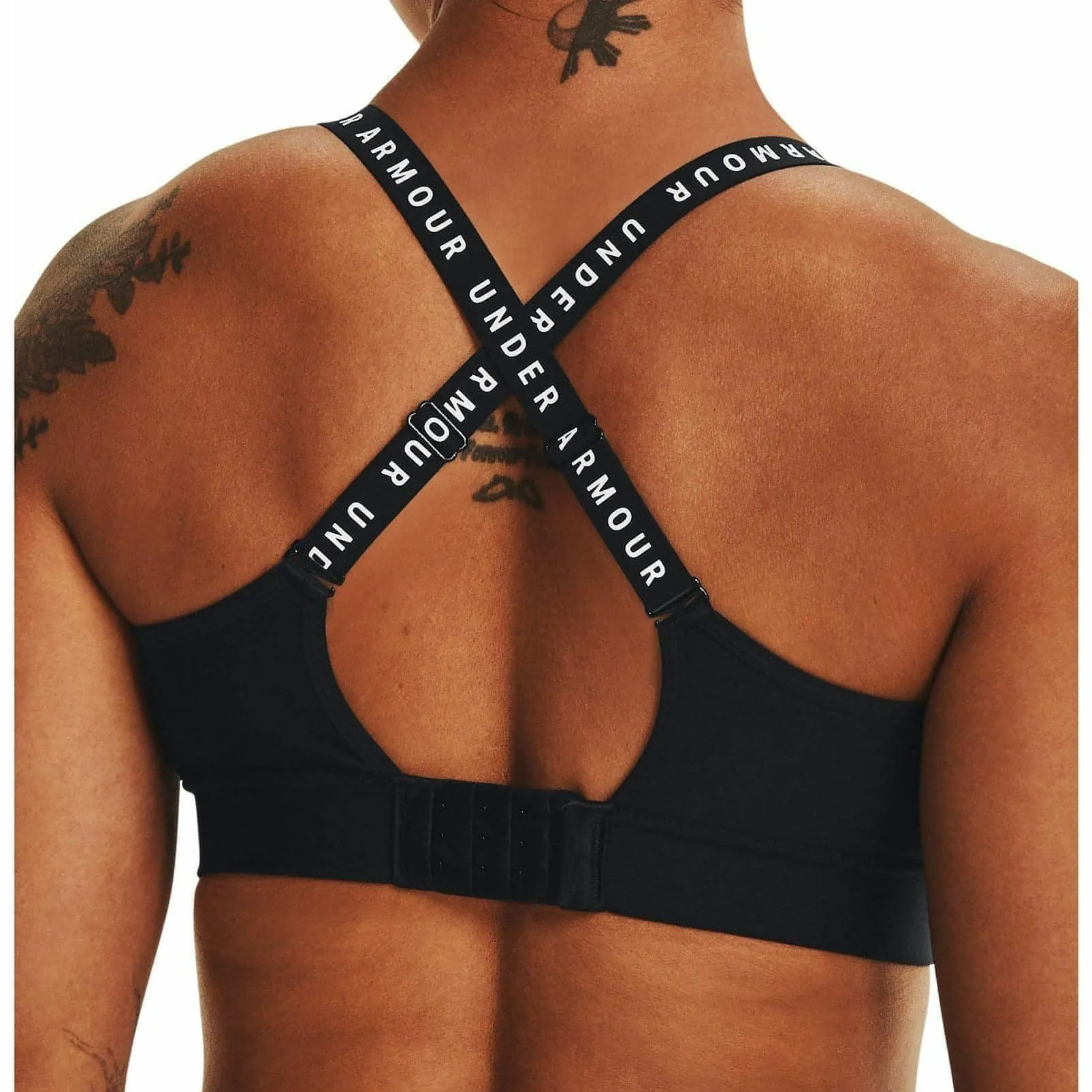 Long fit seams Under Armour Infinity Mid Covered Womens Sports Bra - Black