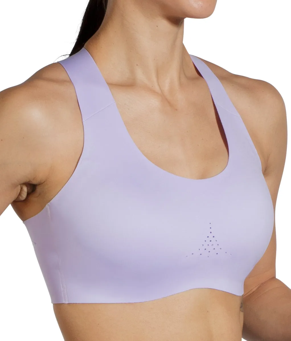 Brooks Dare Crossback 2.0 Womens Sports Bra - Purple Zigzag stitching Spaghetti straps seams