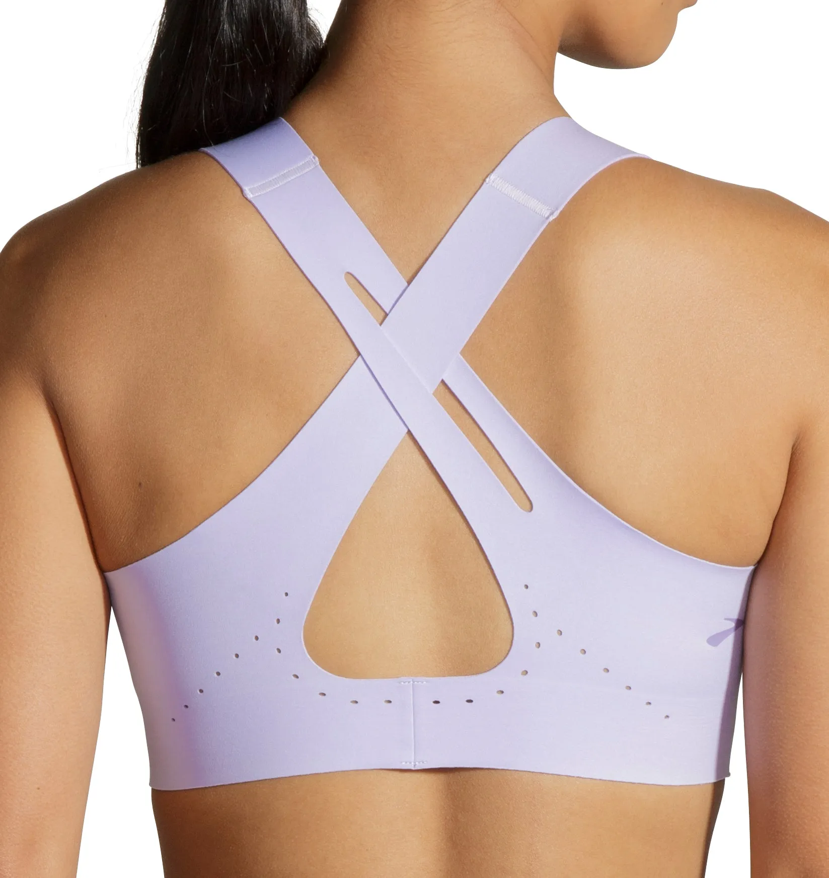 exercise Cross Back Closure Brooks Dare Crossback 2.0 Womens Sports Bra - Purple