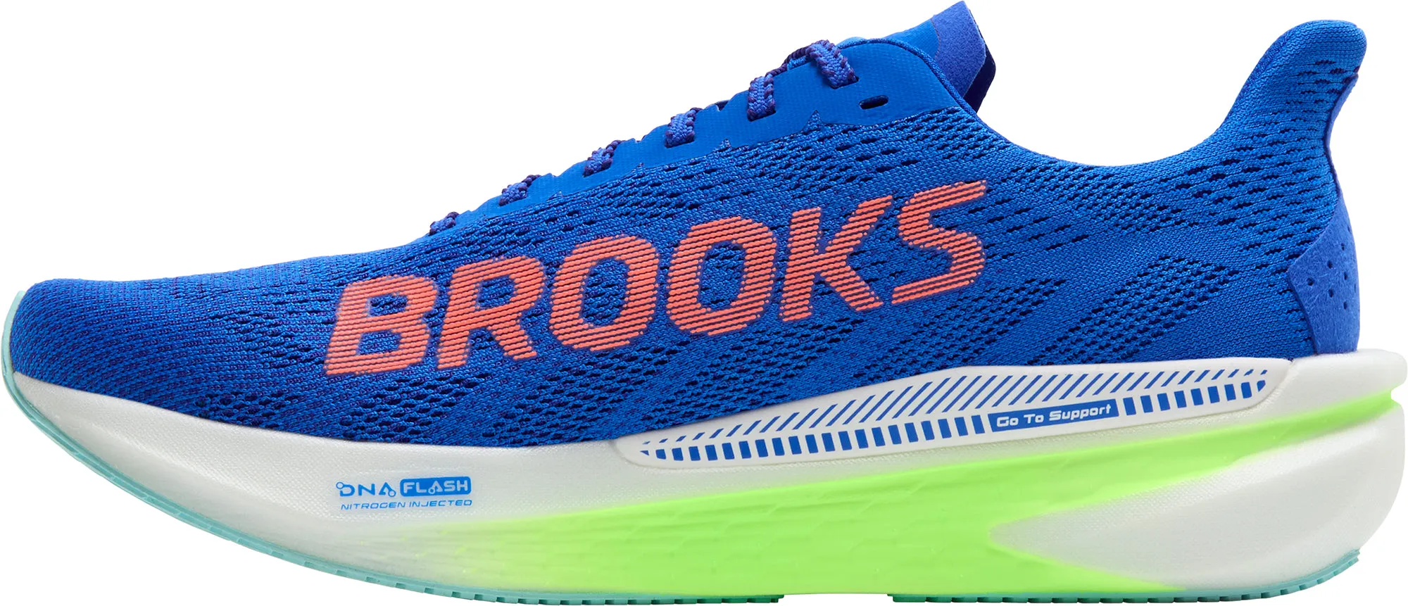 Rotational Traction running in a modern bridge area shoes Brooks Hyperion GTS 2 Mens Running Shoes - Blue