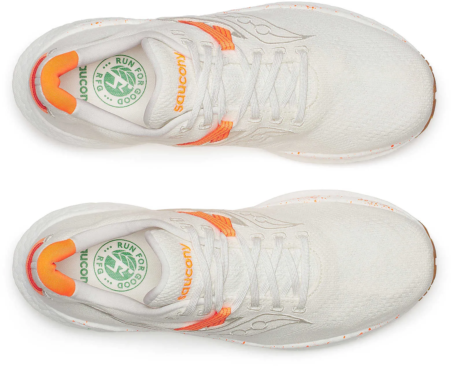 forefoot Seamless Comfort Lining Saucony Triumph RFG Mens Running Shoes - White