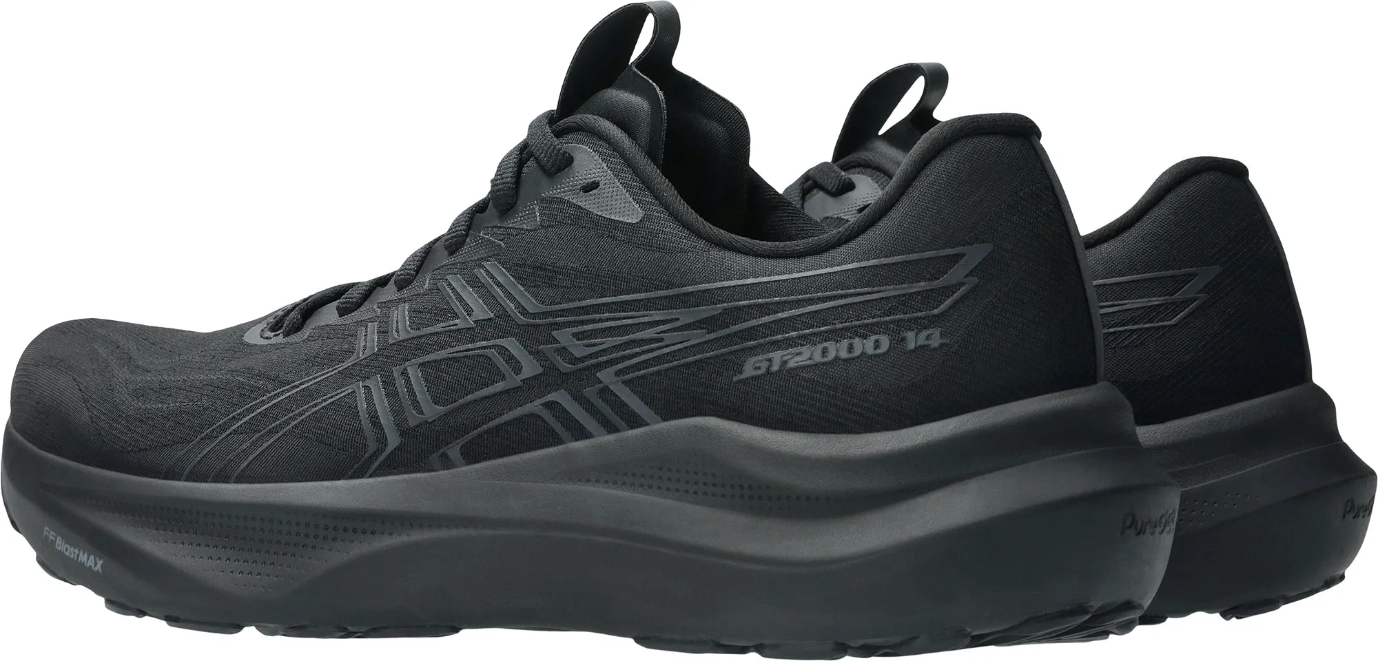 kids' evening - wear shoes Asics GT 2000 14 Mens Running Shoes - Black