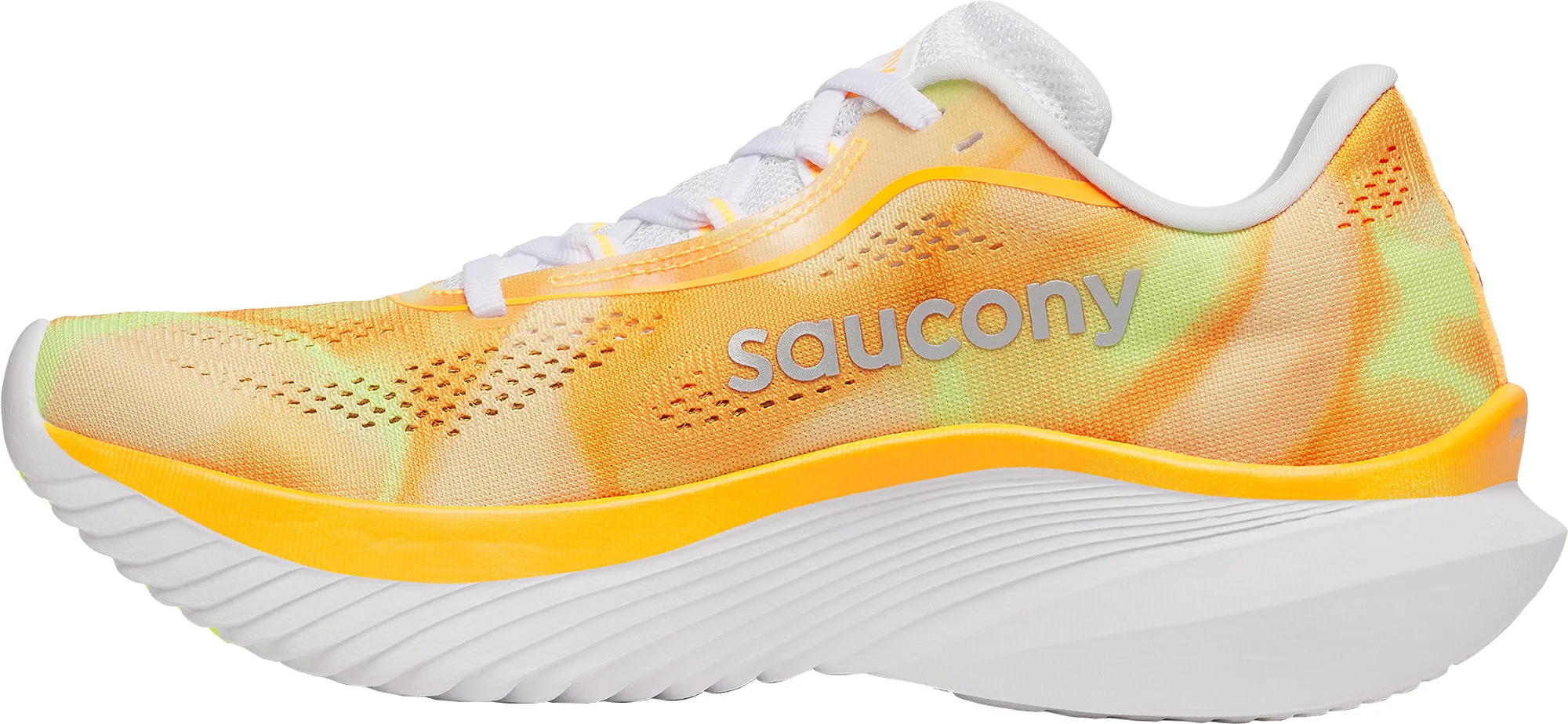 Saucony Kinvara 15 Womens Running Shoes - Orange Quick Dry Inner Fabric
