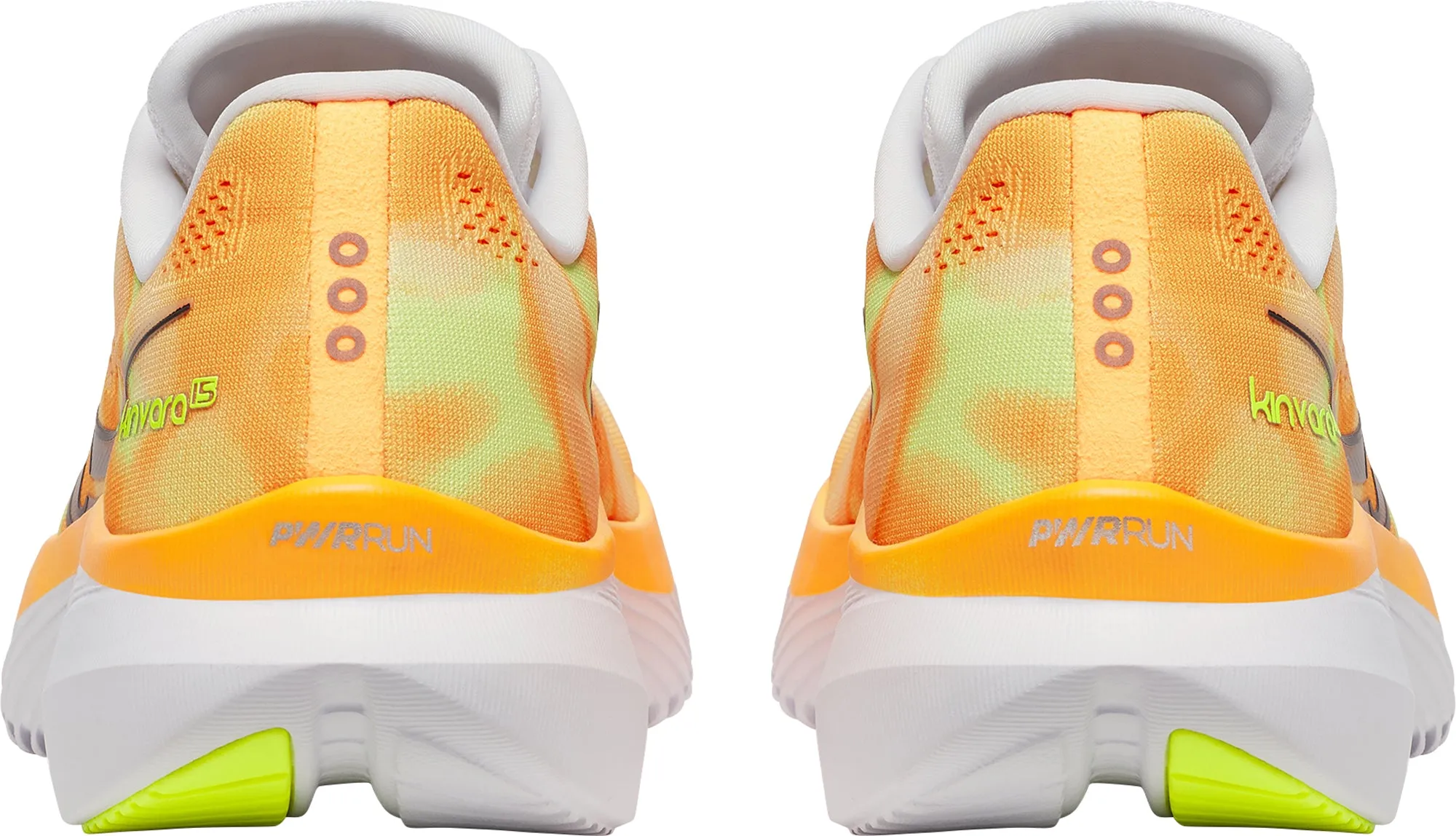 running in an obstacle course race Saucony Kinvara 15 Womens Running Shoes - Orange