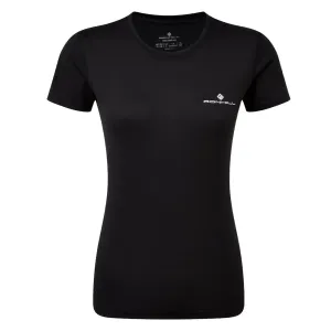 Ronhill Core Short Sleeve Women's Running Tee - Black/Bright White Sporty and Stylish