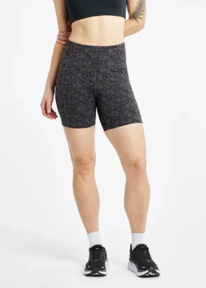 Oiselle | Pockito 6" Short | Women's | Obsidian Monarch Tactile Feedback Loops