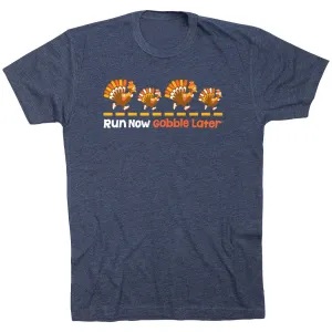 Oeko Tex Certified Running Short Sleeve T-Shirt -  Run Now Gobble Later Turkeys