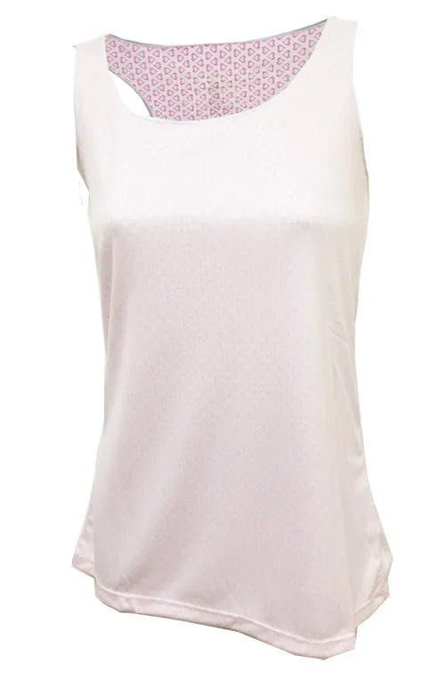 Airflow channels beginners White Keep it Chill Racerback Sport Tank