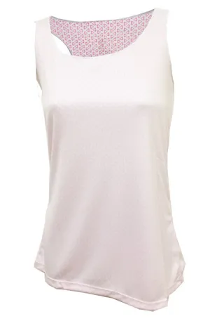 Airflow channels beginners White Keep it Chill Racerback Sport Tank