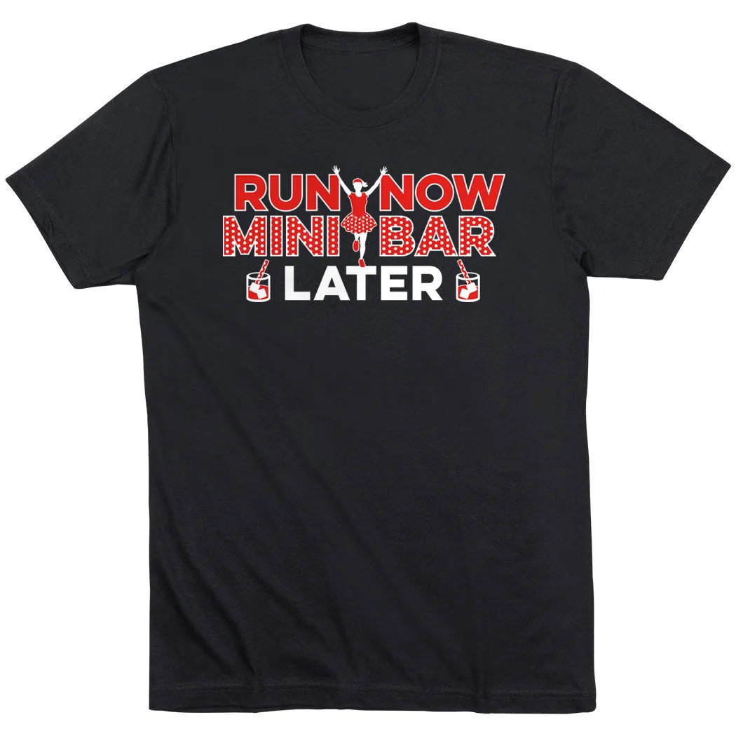 Running Short Sleeve T-Shirt - Run Now Mini Bar Later Eco Friendly Production