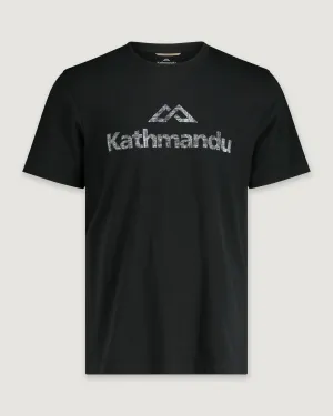 Kathmandu Logo Women's Short Sleeve T-shirt - Black Stingray Soft Lining