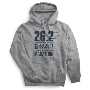 Soft Knit Statement Fleece Hoodie -  26.2 Math Miles
