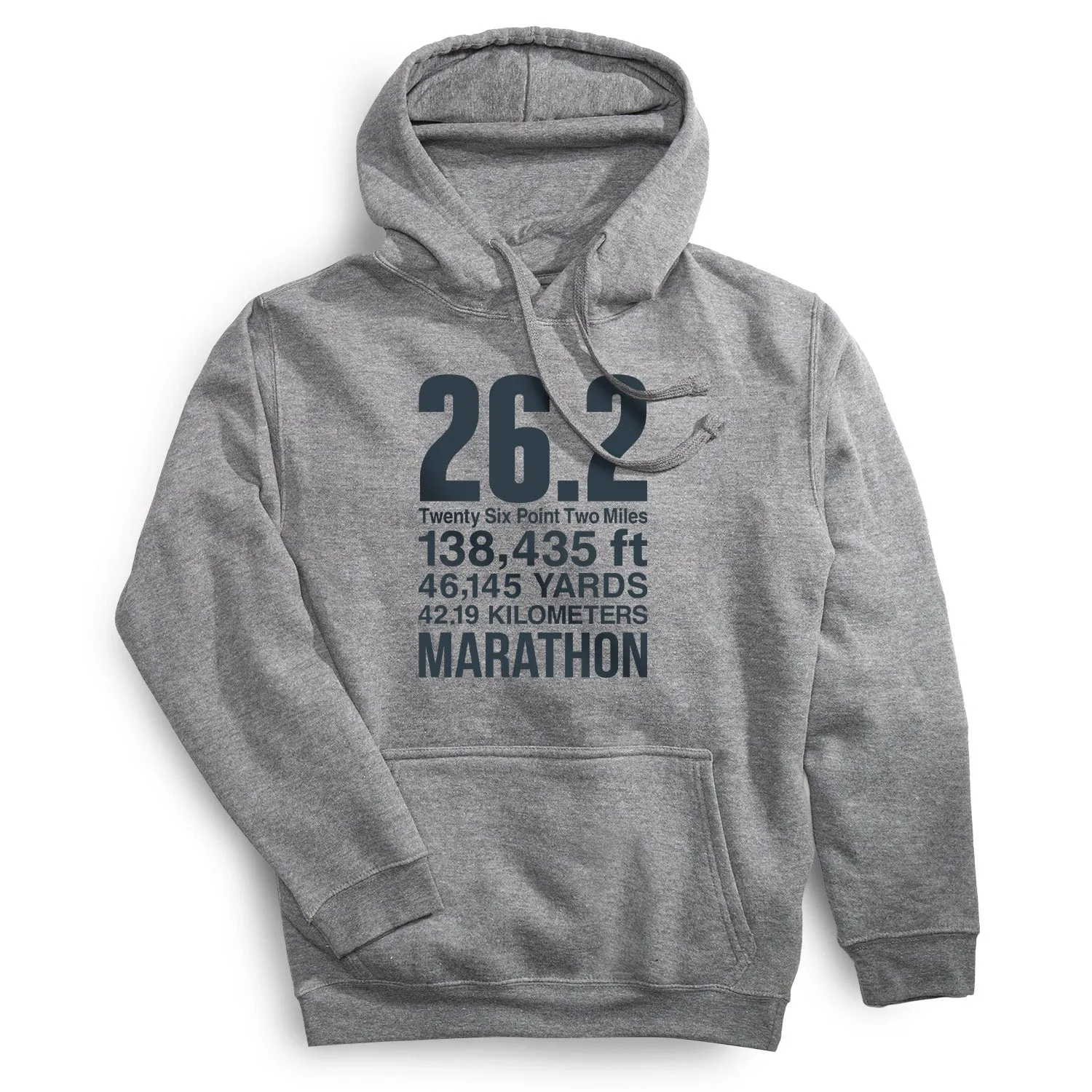 Soft Knit Statement Fleece Hoodie -  26.2 Math Miles