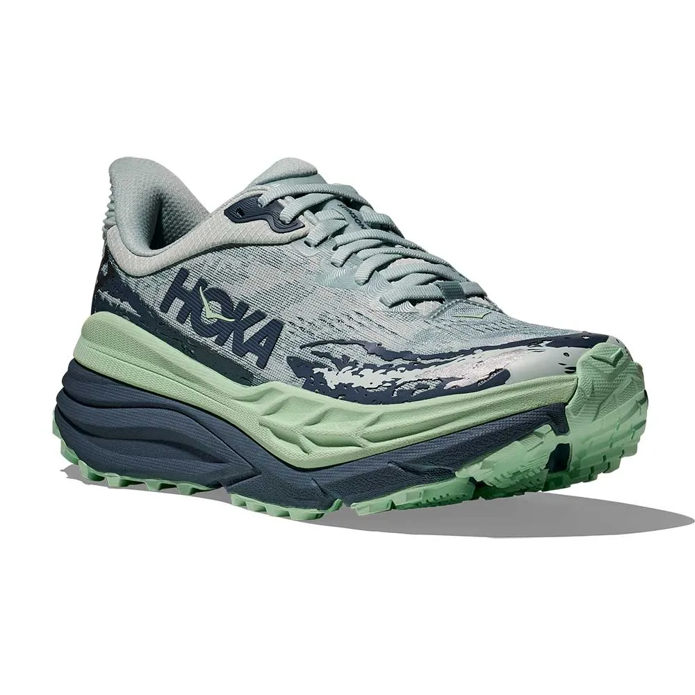 Women's Stinson 7 Running Shoe - Droplet/Thunder Cloud - Regular (B) slip on trail sneakers Abrasion Resistant Material