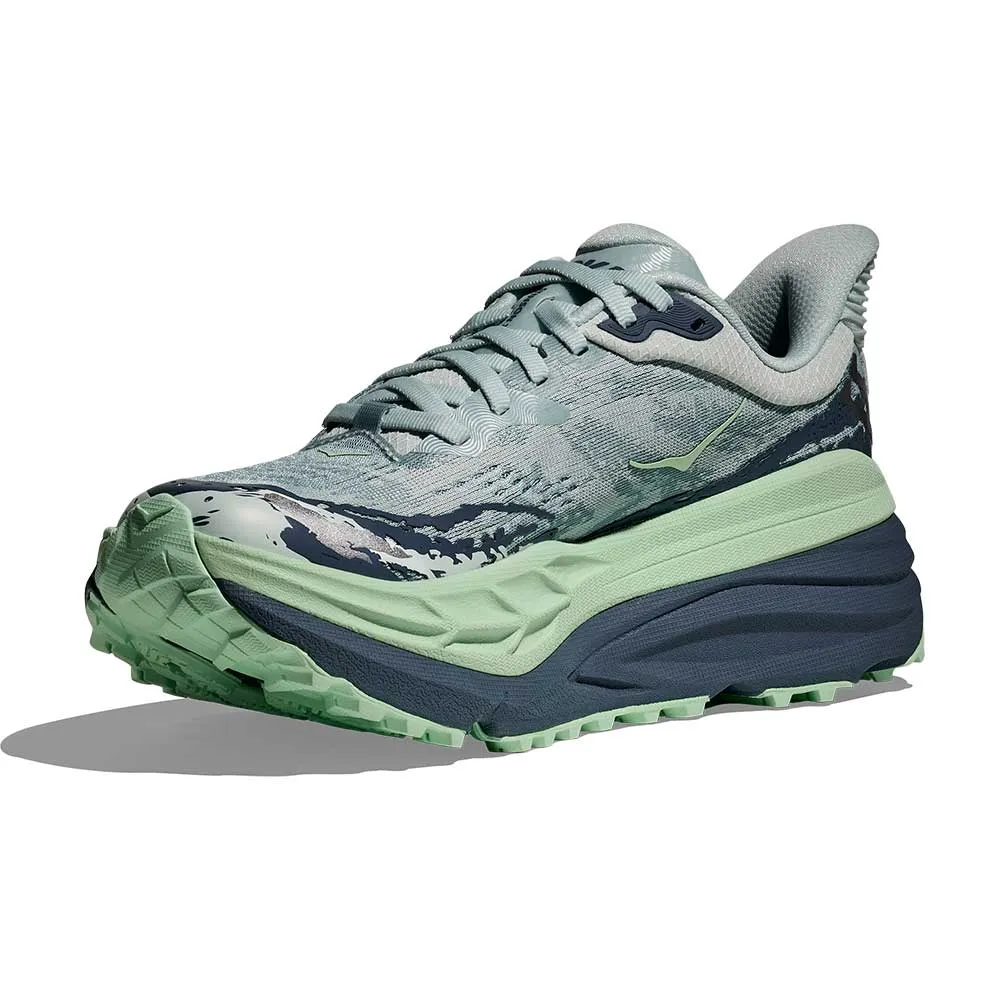 Women's Stinson 7 Running Shoe - Droplet/Thunder Cloud - Regular (B) Water Resistant Trail Footwear Multi Density Foam Layers