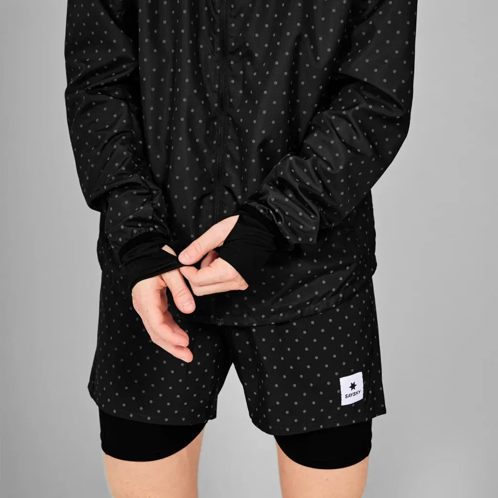 SAYSKY Women's Reflective Polka Blaze Jacket Black Commend Trunk