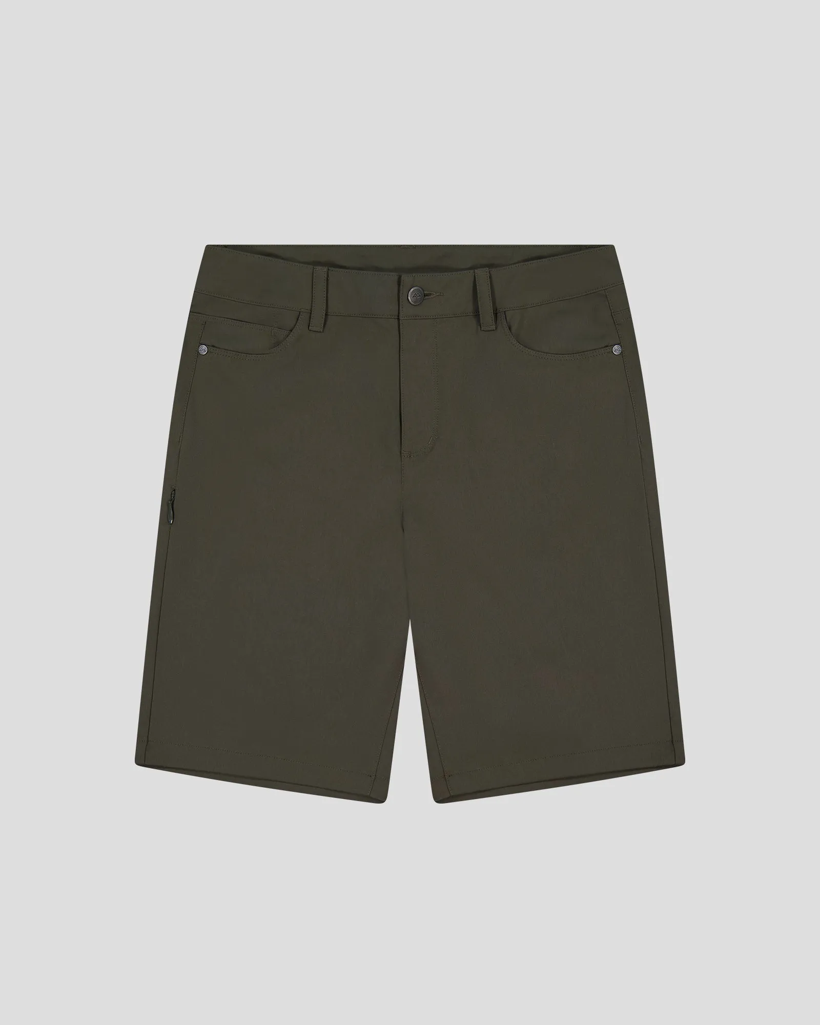 Women's Flight Shorts - Dark Moss DoubleLayeredEdging Essential Shirt