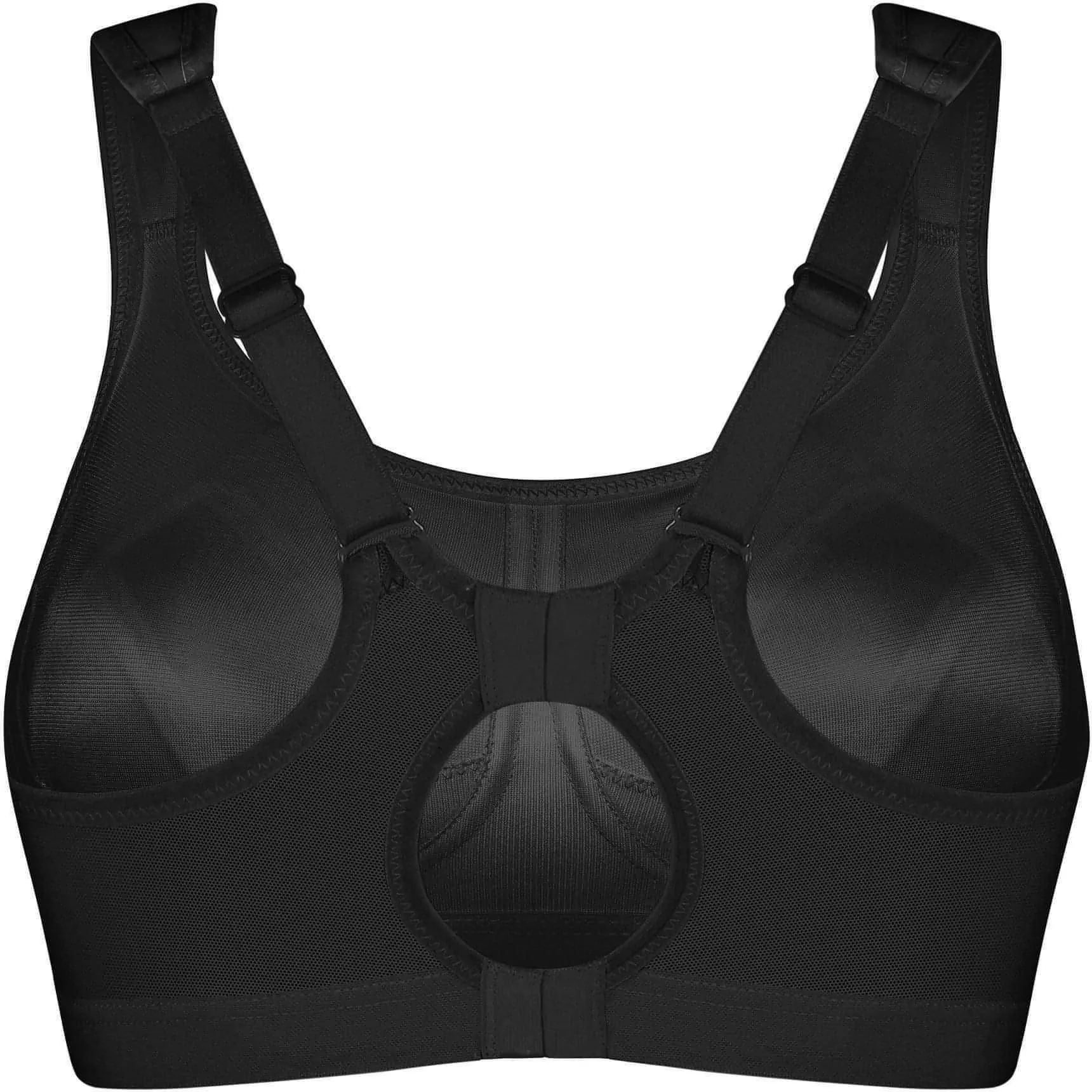 Shock Absorber Active Multi Womens Sports Bra - Black Half-sleeved